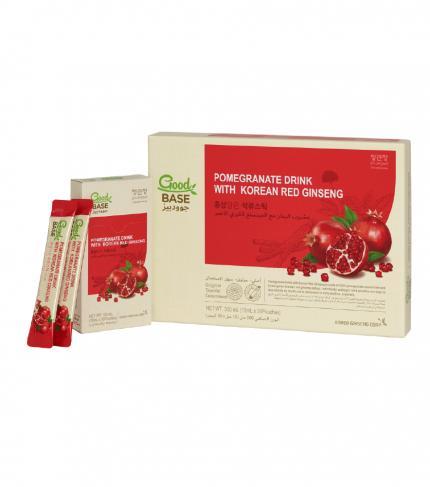 [Good Base Series] Pomegranate Drink with Korean Red Ginseng] (Gift Set 3 (Box with10ml10Pouch)300ml - Non-GMO & Gluten Free (9)